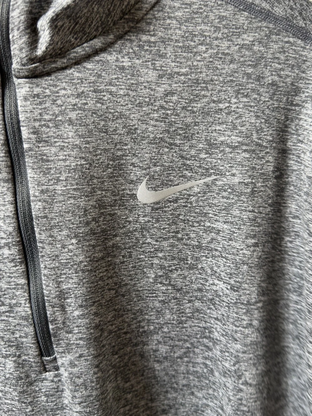 Nike Gray Heather Dri-FIT Running Pullover